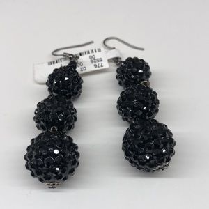 Kenneth Jay Lane Black crystal Earrings